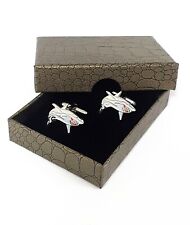 Great White Shark, JAWS, Mens Cufflinks +Box, Cuff Link, Christmas Gift JK2-36