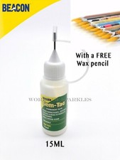 Beacon’s Gem-Tac Glue Crystals Tip Bottle 15ml with 1 Wax Picker Pencil Free UK 