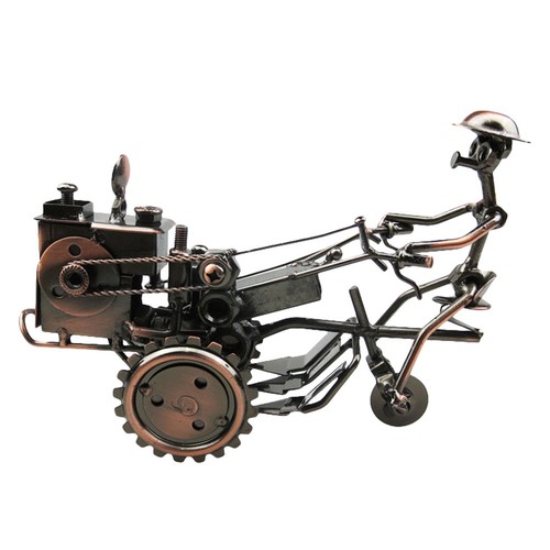 Alloy walking tractor - tractor, statue