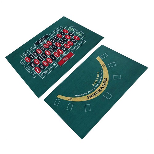 Double sided poker mat - double-sided, craps