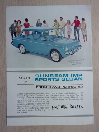 Sunbeam imp mk2 sports sedan - sunbeam,