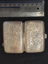 Antique silver cigarette case