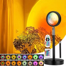 Sunset Lamp, Sun Lamp with USB, 24 Colors 4 Dynamic Modes Two Remote... 