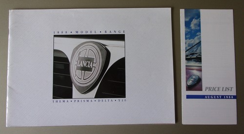 Lancia range orig 1988 mkt - range, uk