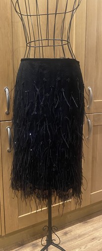 Feraud black ostrich feather - feraud,