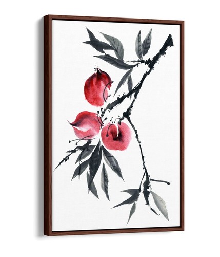 Watercolour ink peach tree - ink,
