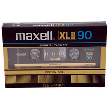 MAXELL XL II 90 TYPE 2 II CHROME BLANK AUDIO CASSETTE TAPE (1982 ) NEW & SEALED