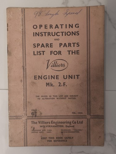 Vintage 1950 villiers - 1950, 2f