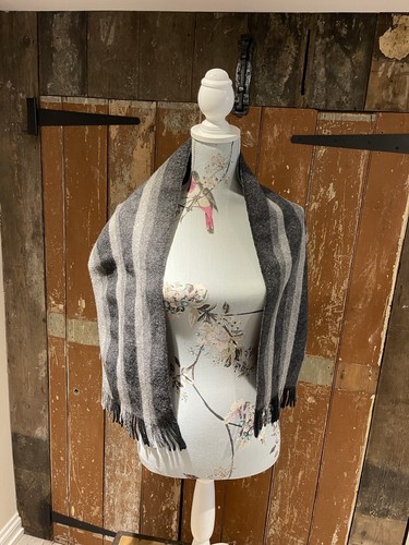 Gant scarf lambswool grey - gant,