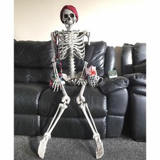 165CM Halloween Skeleton Life Size Prop Poseable Human Giant Bones Decoration