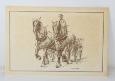 Norman Hoad Print Dray Horses