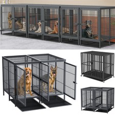 Jumbo Portable XX-Large Dog Cage Heavy Duty Metal Frame Pet Playpen Crate Kennel