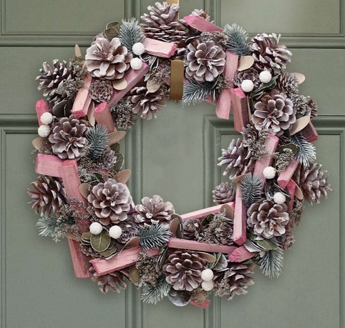 Luxury door spring wreath - door,