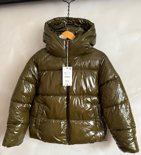 New zara shiny khaki - zara,