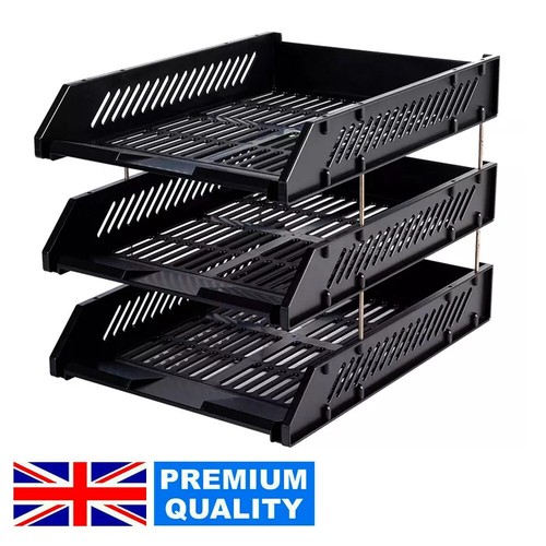 Tier stackable desk black a4 - tier,