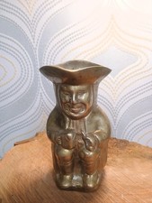 Vintage Brass Toby Jug Approx