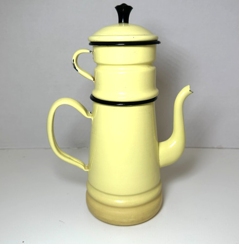 Vintage french drip enamelware - french,