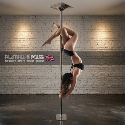 Platinum poles 45mm spinning - platinum,