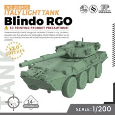 SSMODEL SS475 1/200/350/700 Military Model Kit Italy  Blindo RGO Light Tank