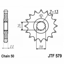 SPROCKET JT 579 z14 Yamaha 500