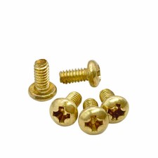 4#6#8#UNC Brass Inch Bolts Round Head Screw Phillips Pan head screws
