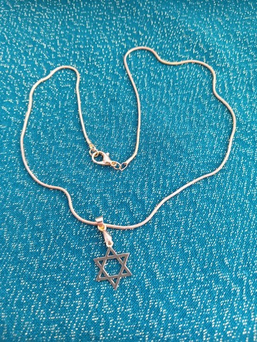 Gold tone star david - tone,