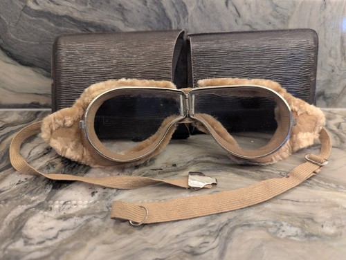 1930s aviator flying goggles - 1930s,