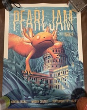 Pearl Jam Austin, TX Moody Center Concert Poster Shawn Ryan 9/19/2023 2nd Show