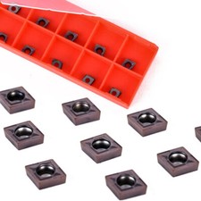 10Pcs CCMT060204 Internal Carbide Inserts Blades for Turning Tool Boring Bar TU