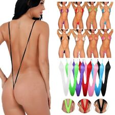Sexy Women Lingerie Micro Bikini Thong Mini G-String Bodysuit Party Clubwear UK