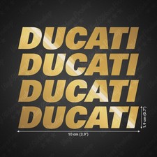4 stickers DUCATI 4" glossy