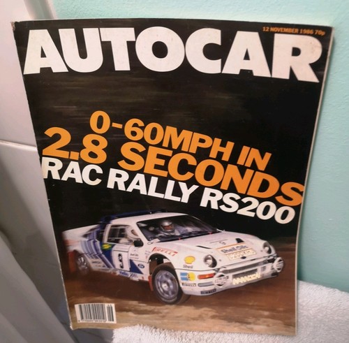 Autocar magazine nov - autocar, 12-nov-86