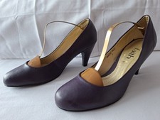 Faith Purple Mid Heeled Smart