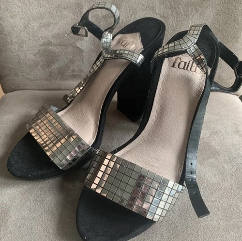 Faith disco ball block heel - faith,