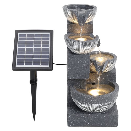 Solar outdoor fountain cascade - solar,