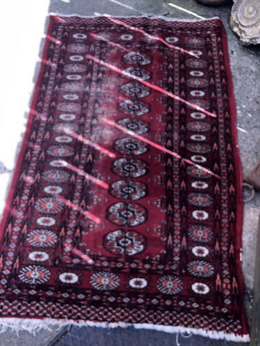 Afghan rug antique - afghan,