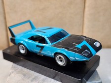 AFX #7 BLUE DODGE DAYTONA CHARGER HO SLOT CAR
