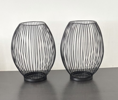 Iron hollow candle holder - hollow,