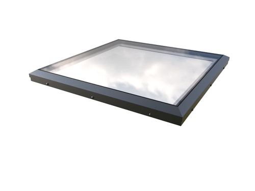 Flat roof glass pane - flat, window