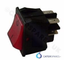(NE14) LINCAT RED NEON ROCKER SWITCH POWER ON / OFF CHIP SCUTTLE GRIDDLE OVENS 