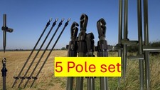 Hide Poles Set of 5 UK Made