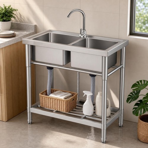 Stainless steel catering sink - stainless,