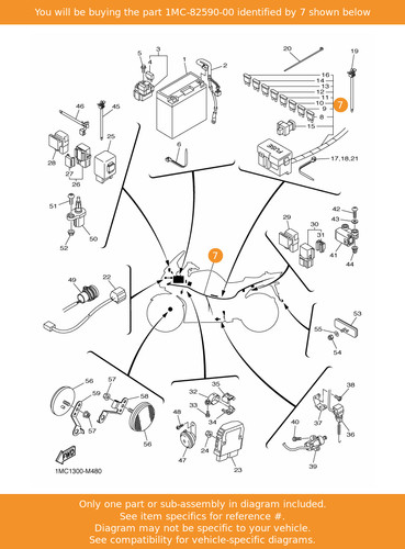 Yamaha wire harness assy - harness,