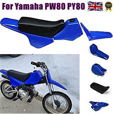 Yamaha PW80 PY80 Plastic Body Kit Fairing Fuel Tank Seat Front Mudguard Set Blue