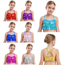 UK Kids Girls Sparkly Sequins