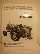 1966, 'NUFFIELD 10/60', VINTAGE TRACTOR ADVERT (LAMINATED COPY OF ORIGINAL)