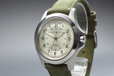 [Near MINT] HAMILTON KHAKI H644550 40mm Gold Dial Day Date Automatic Men's Watch