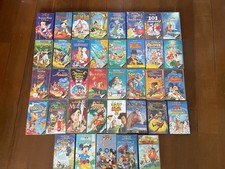 Lot of 37 VHS 100% Disney Video Cassettes Vintage Walt Disney Great Classics