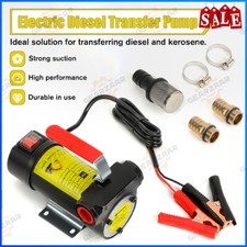 DC 12V Portable Electric Oil Diesel Transfer Pump Fuel Bowser Extractor 45L/min