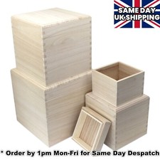Wooden CUBE Square Box with